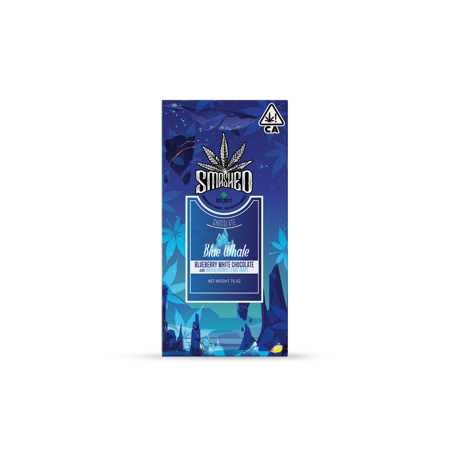 5000mg Smashed Blue Whale Chocolate Bar - Smashed Brand -