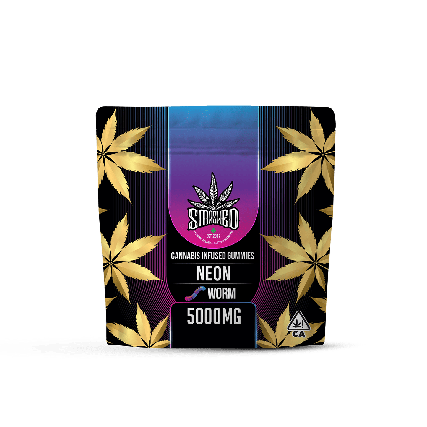 5000mg Smashed Neon Worms - Smashed Brand -