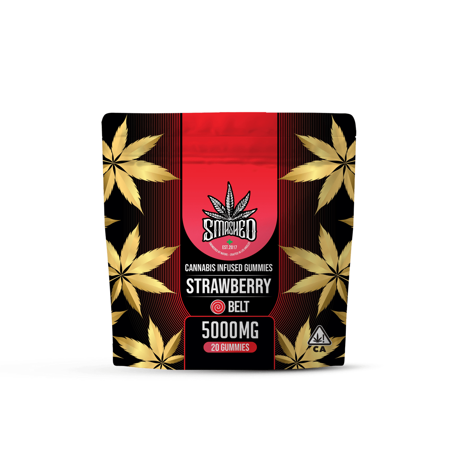 Smashed 5000mg Strawberry Belts - Smashed Brand -
