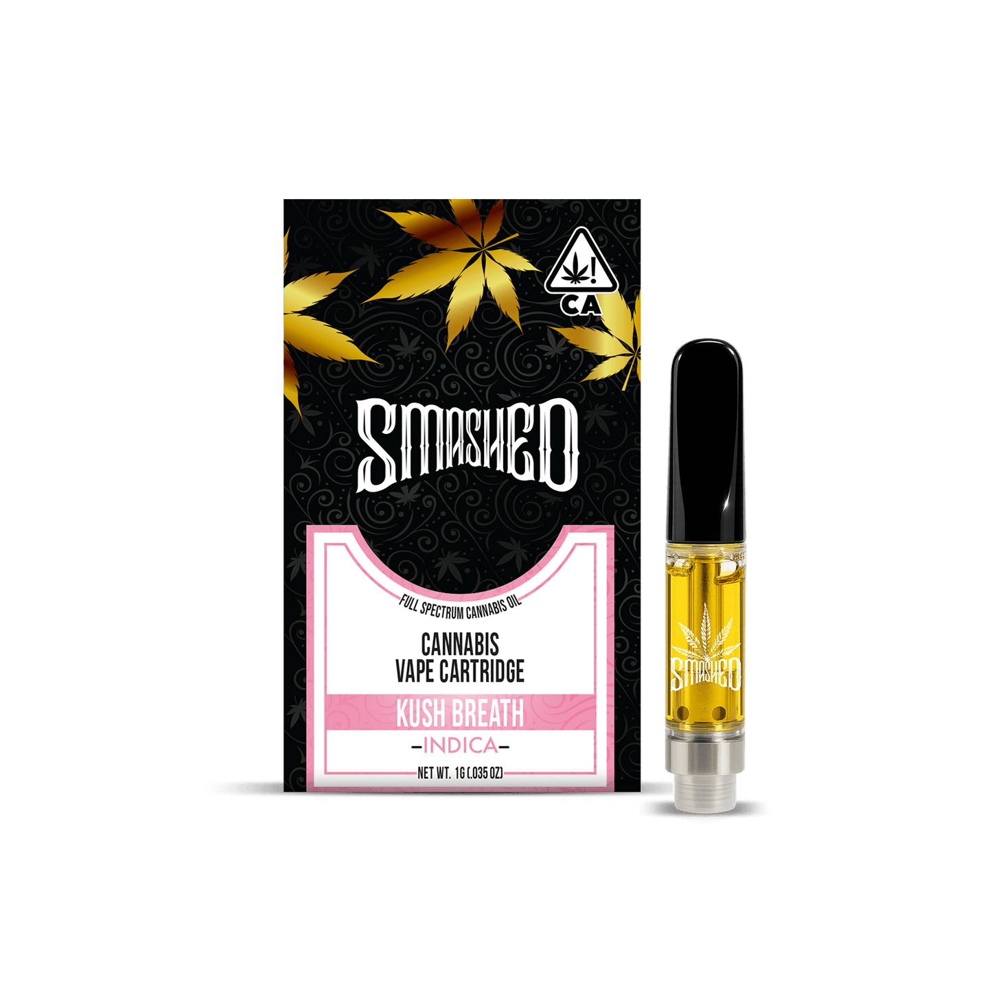 Smashed Cartridge 1G Kush Breath (Indica) - Smashed Brand -