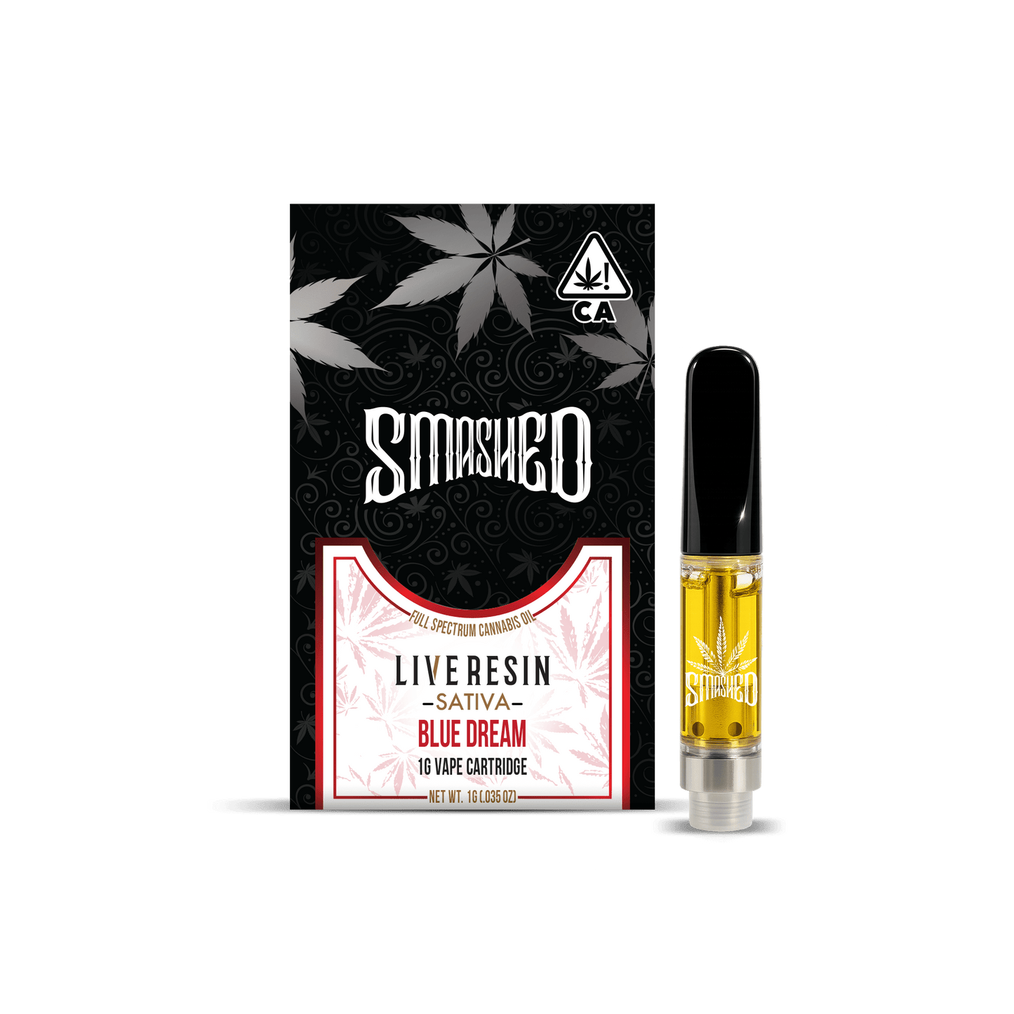 Smashed Cartridge Live Resin 1G Blue Dream (Sativa) - Smashed Brand -