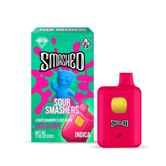 Smashed 3.5g Sour Smashers LD x LR Disposable (Indica) - Smashed Brand - 