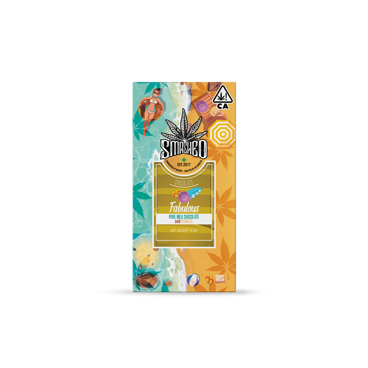 Smashed 5000mg Fabulous Chocolate Bar - Smashed Brand - 