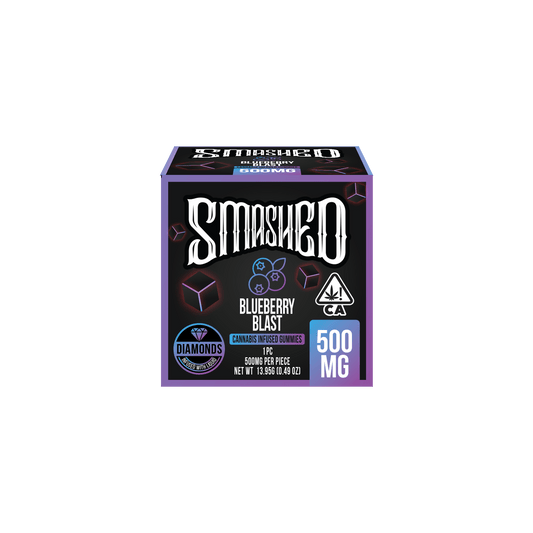 Smashed 500mg Blueberry Blast Liquid Diamond Gummies - Smashed Brand - 