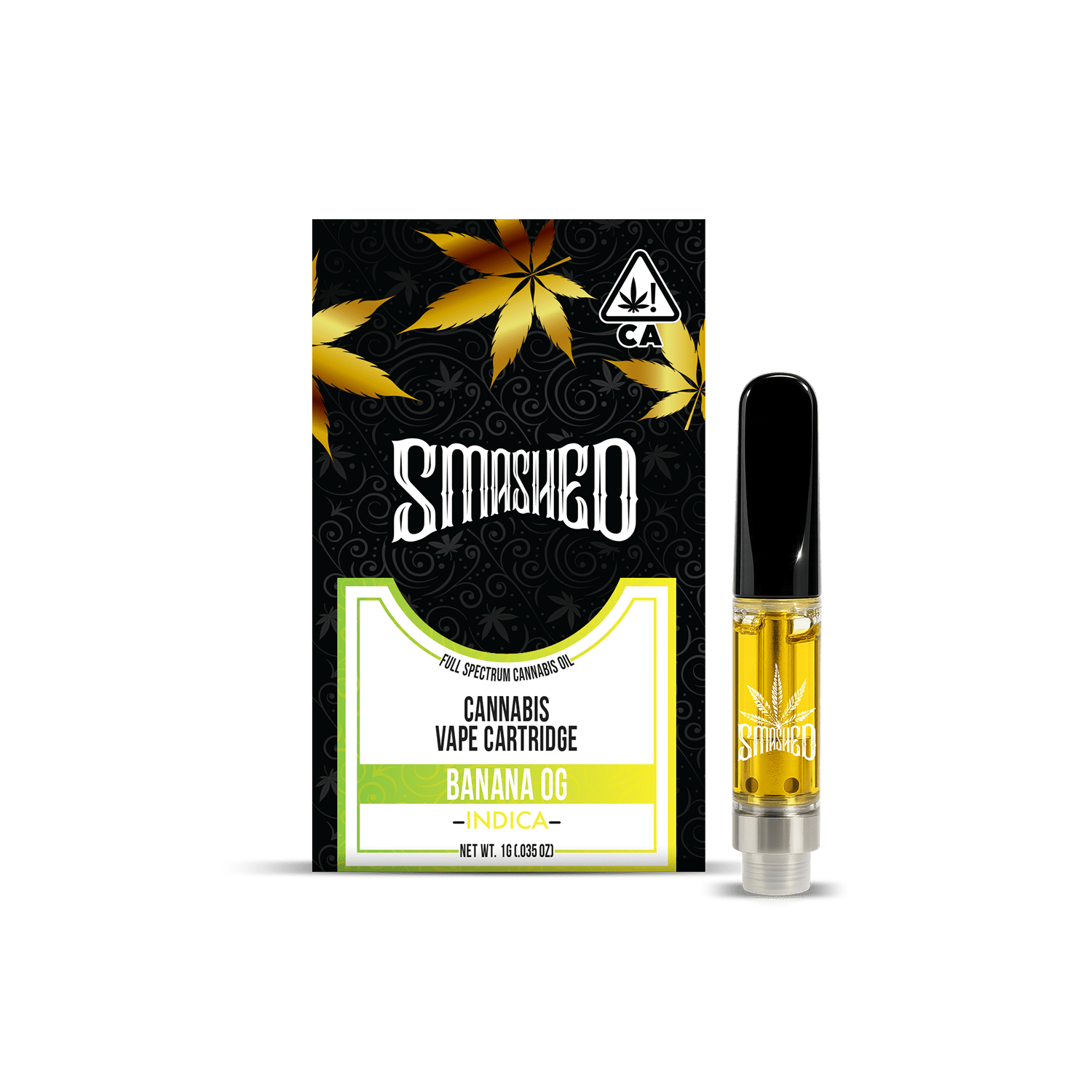 Smashed Cartridge 1G Banana OG (Indica) - Smashed Brand - 