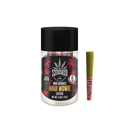 Smashed Mini Doobies Liquid Diamond Maui Wowie (Sativa) 6 Pack - Smashed Brand - 
